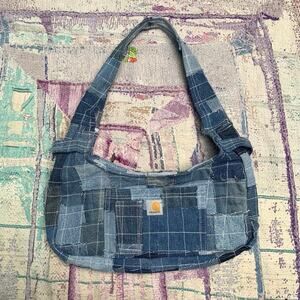 Custom upcycled carhartt shoulder bag